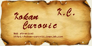 Kokan Čurović vizit kartica